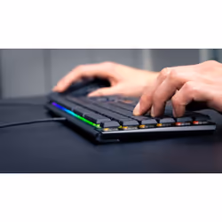 CHERRY MX 10.0N, USB, Clavier mécanique, QWERTY, LED RGB, Noir