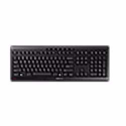 CHERRY Stream Wireless, Taille réelle (100 %), FR sans fil +USB, QWERTY, Noir