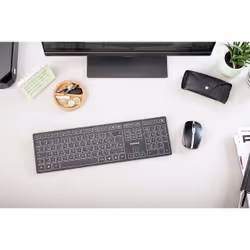 CHERRY KW 9100 SLIM clavier RF sans fil + Bluetooth Noir - Vue supplémentaire 12