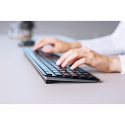 CHERRY KW 9100 SLIM clavier RF sans fil + Bluetooth QWERTY Nordique Noir - Vue supplémentaire 7