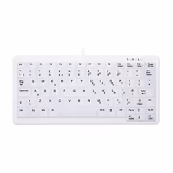 CHERRY AK-C4110, USB, QWERTY, Blanc