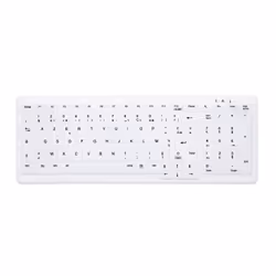 CHERRY AK-C7000, RF sans fil, Commutateur de touche « ciseaux », AZERTY, Blanc