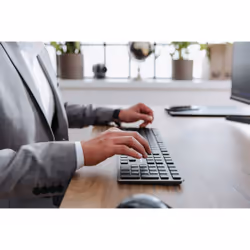 CHERRY KW X ULP clavier USB + RF Wireless + Bluetooth AZERTY Français Noir - Vue supplémentaire 4