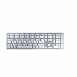 CHERRY KC 6000C FOR MAC, USB, Commutateur de touche « ciseaux », QWERTY, Argent