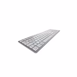 CHERRY KW 9100 SLIM FOR MAC, USB + Bluetooth, QWERTY, Argent