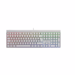 CHERRY MX 2.0S RGB, Taille réelle (100 %), USB, Clavier mécanique, QWERTZ, LED RGB, Blanc