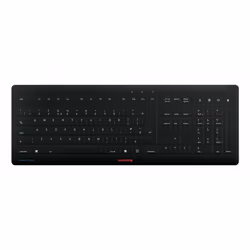 CHERRY STREAM PROTECT WIRELESS, Taille réelle (100 %), Sans fil, RF sans fil, Commutateur de touche « ciseaux », QWERTY, Noir