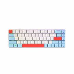 CHERRY MX-LP 2.1 Compact Wireless, 65%, RF sans fil + Bluetooth, Clavier mécanique, QWERTY, LED RGB, Blanc