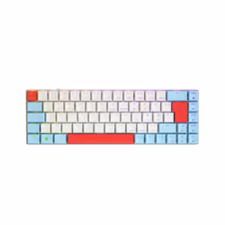 CHERRY MX-LP 2.1 Compact Wireless, 65%, RF sans fil + Bluetooth, Clavier mécanique, QWERTZ, LED RGB, Blanc