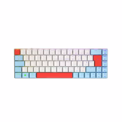 CHERRY MX-LP 2.1 Compact Wireless, 65%, RF sans fil + Bluetooth, Clavier mécanique, QWERTY, LED RGB, Blanc