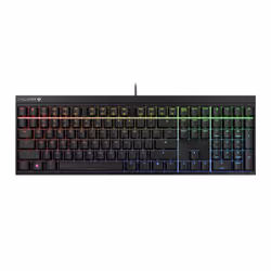 CHERRY MX 2.0S RGB, Taille réelle (100 %), USB, Clavier mécanique, QWERTY, LED RGB, Noir