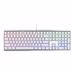 CHERRY MX Board 3.0S RGB, Taille réelle (100 %), USB, Clavier mécanique, QZERTY, LED RGB, Blanc