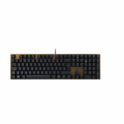 CHERRY KC 200 MX, Taille réelle (100 %), USB, Clavier mécanique, QWERTZ, Noir, Bronze