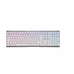 CHERRY MX 3.0S Wireless RGB, RF sans fil + Bluetooth, Clavier mécanique, QWERTZ, LED RGB, Blanc