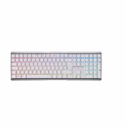 CHERRY MX 3.0S Wireless RGB, RF sans fil + Bluetooth, Clavier mécanique, AZERTY, LED RGB, Blanc