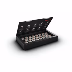 CHERRY MX RGB Brown Switch Kit, Touches de clavier, Marron, Translucide, Transparent