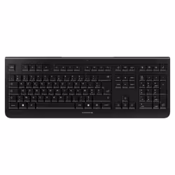CHERRY KW 3000, Taille réelle (100 %), Sans fil, RF sans fil, AZERTY, Noir