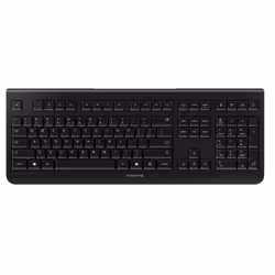 CHERRY KW 3000, Taille réelle (100 %), Sans fil, RF sans fil, QWERTY, Noir