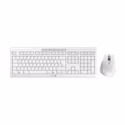 CHERRY STREAM DESKTOP COMFORT, Sans fil, RF sans fil, Commutateur de touche « ciseaux », QWERTZ, Blanc, Souris incluse