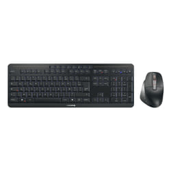 CHERRY Stream desktop ultimate clavier Souris incluse maison/bureau USB + RF Wireless + Bluetooth AZERTY Français Noir
