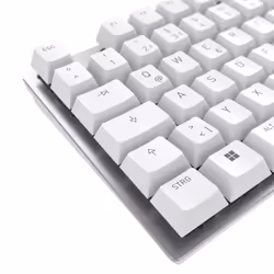 CHERRY KC 200 MX clavier USB QWERTZ Allemand Argent, Blanc - Vue supplémentaire 5