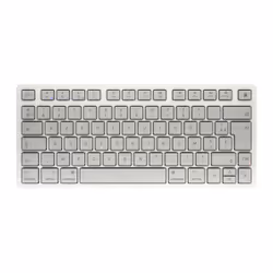 CHERRY KW 7100 MINI BT for MAC, 75%, Sans fil, Bluetooth, Commutateur de touche « ciseaux », AZERTY, Blanc