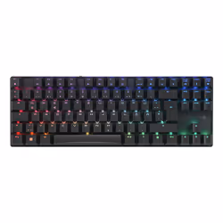 CHERRY MX 8.2 TKL Wireless RGB, Avec fil &sans fil, USB + RF Wireless + Bluetooth, Clavier mécanique, QWERTZ, LED RGB, Noir