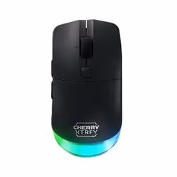 CHERRY XTRFY M50 Wireless, Droitier, Optique, RF Wireless + Bluetooth + USB Type-C, 12000 DPI, Noir