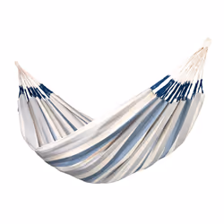 LA SIESTA Brisa, Hamac suspendu, 200 kg, 3 personne(s), Polypropylène (PP), Bleu, Gris, Blanc, Lavage en machine