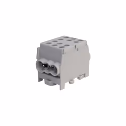 Bornier Répartiteur Gris - 160A - 6 trous ( 2x35 /4x25 mm² ) montage sur rail din Raccordement fil Cuivre ou/et Alu Garantie ...