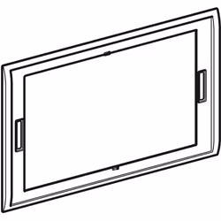 Geberit 115.623.21.1 pièce de remplacement de chasse d’eau Plaque de rinçage Chrome