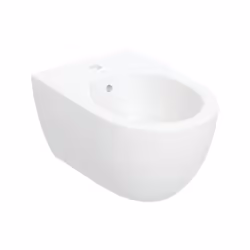 Geberit Acanto 1 x bidet mural pour robinetterie monotrou avec tuyaux de raccordement flexibles suspendu au mur entrée deau c ...