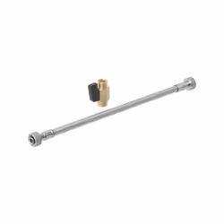 Geberit AquaClean 1x tuyau blindé avec robinet à bille Utilisations Pour une possibilité darrêt supplémentaire Pour le raccor ...