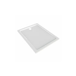 Receveur Melua extra-plat rectangulaire à poser ou à encastrer 100x80 blanc Geberit