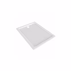 - Coloris blanc brillant - En Marbrex® extra-plat - A poser/à encastrer - Pour bonde siphoïde de Ø 90 mm