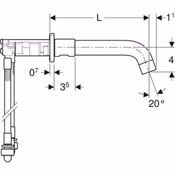 Geberit 116.460.21.1 robinet de salle de bain Chrome - Vue supplémentaire 4