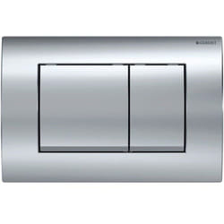 Geberit - Delta30 plaque de déclenchement double touche, chrome brillant (115.137.21.1)