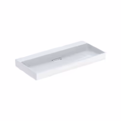 Geberit ONE 1x lavabo largeur 105 cm x hauteur 14,2 cm x profondeur 48 cm Bandeau blanc brillant Peut être encastré sortie ho ...