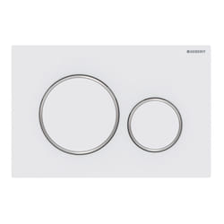 Geberit 115.882.JT.1 pièce de remplacement de chasse d’eau Plaque de rinçage Blanc, Chrome