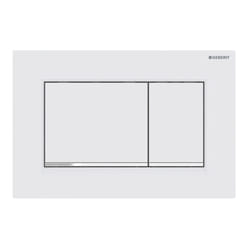 Geberit 115.883.JT.1 pièce de remplacement de chasse d’eau Plaque de rinçage Blanc, Chrome