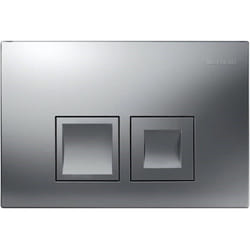 Geberit - Delta35 plaque de déclenchement double touche, chrome mat (115.135.46.5)
