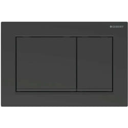 Geberit - Omega30 - Plaque de déclenchement, noir mat 115.080.16.1