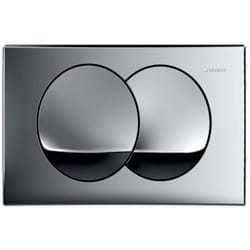 Geberit - Delta20 Plaque de déclenchement double touche, Chrome brillant (115.100.21.5)