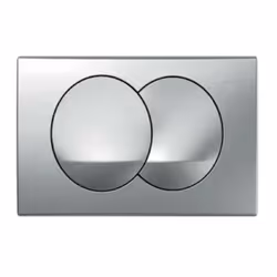 Plaque de déclenchement Geberit Delta Zero couleur : chrome mat matériau : plastique dimensions : 246 x 164 x 31 mm rinçage 2 ...