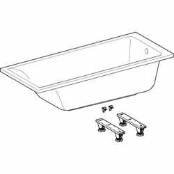 Geberit 554.314.01.1 Baignoire Blanc