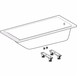 Geberit 554.316.01.1 Baignoire Blanc