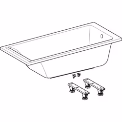 Geberit 554.312.01.1 Baignoire Blanc