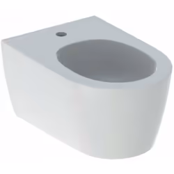 Bidet suspendu ONE avec trop-plein couleur : blanche matériau : céramique sanitaire avec traitement de surface KeraTect dimen ...
