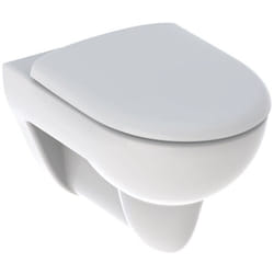 Pack wc Suspendu Rénova à fond Plat avec Abattant Standard Blanc - Gébérit