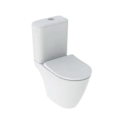 Pack wc au sol à fond creux Geberit icon sans bride caréné avec abattant wc frein de chute Geberit